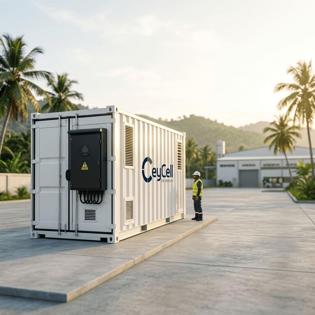 A CeyCell system installed at an industrial site